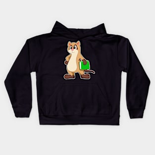 Meerkat with Book Kids Hoodie